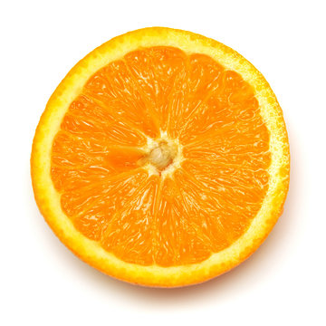 Half of orange fruit