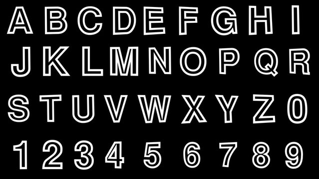 Loop alpha matted golden alphabet