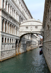 Fototapeta na wymiar Мост вздохов, дворец дожей, Венеция, Италия
