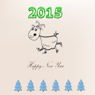 Happy New Year goat
