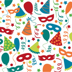 Carnival an party decorations pattern