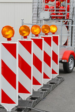 Road Works Barrier