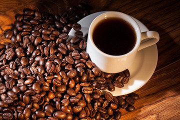 Coffee cup and coffee