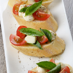 Caprese sandwiches
