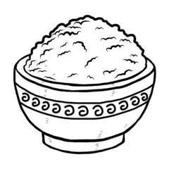 rice in bowl