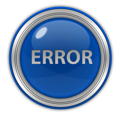 error circular icon on white background