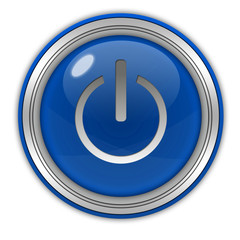 power circular icon on white background