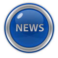 News circular icon on white background