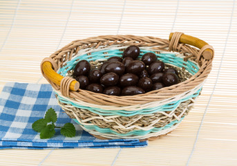Almond in chocolate