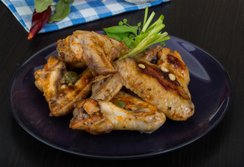 Roasted chicken wings