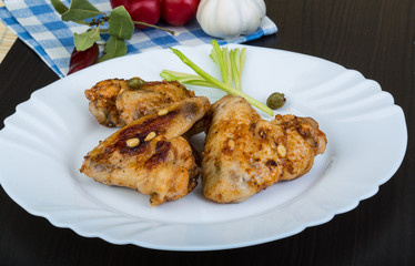 Roasted chicken wings