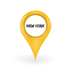 Naklejka premium Location New York