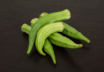 Okra vegetables