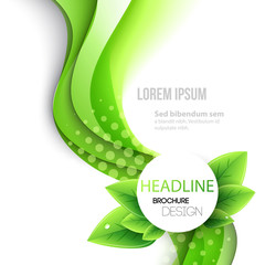 Abstract spring background. Template brochure design