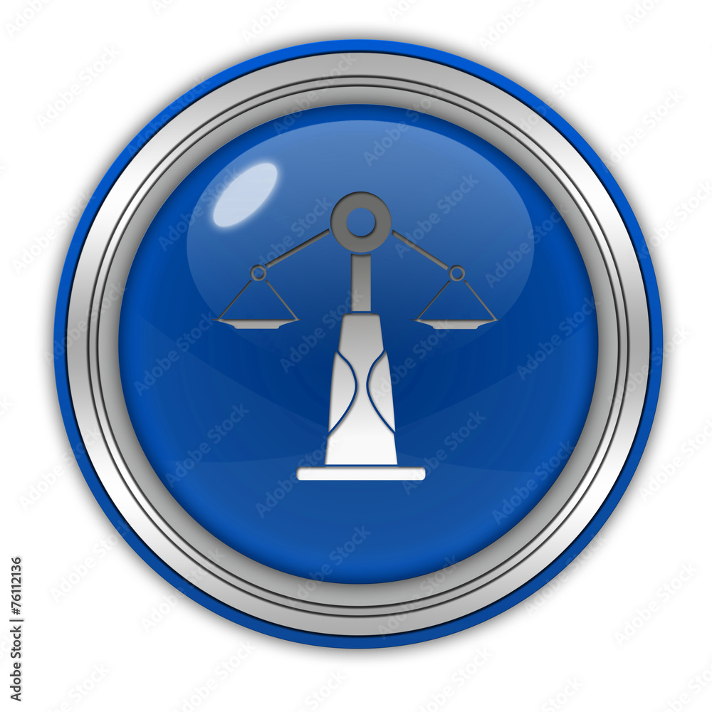 Wall mural Law circular icon on white background