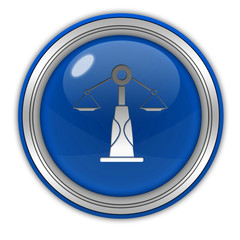 Law circular icon on white background