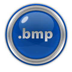.bmp circular icon on white background