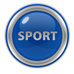 Sport circular icon on white background
