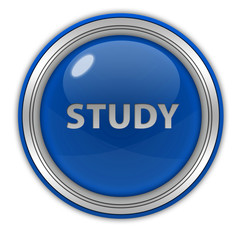 Study circular icon on white background