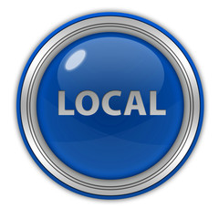 Local circular icon on white background