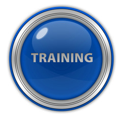Training circular icon on white background