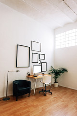 Modern creative workspace.