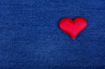 Obraz premium background for Valentine's Day from the texture jeans