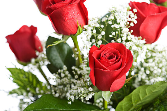 Valentine: Arrangement Of Red Roses