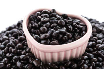 Coffee beans isolated on white background