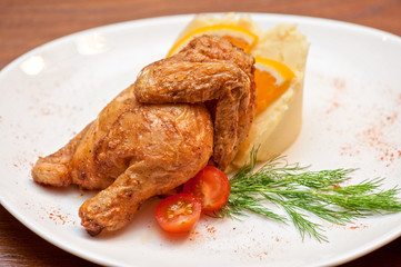 Roasted chicken