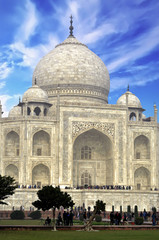 Fototapeta na wymiar Taj Mahal, landmark of Agra in India