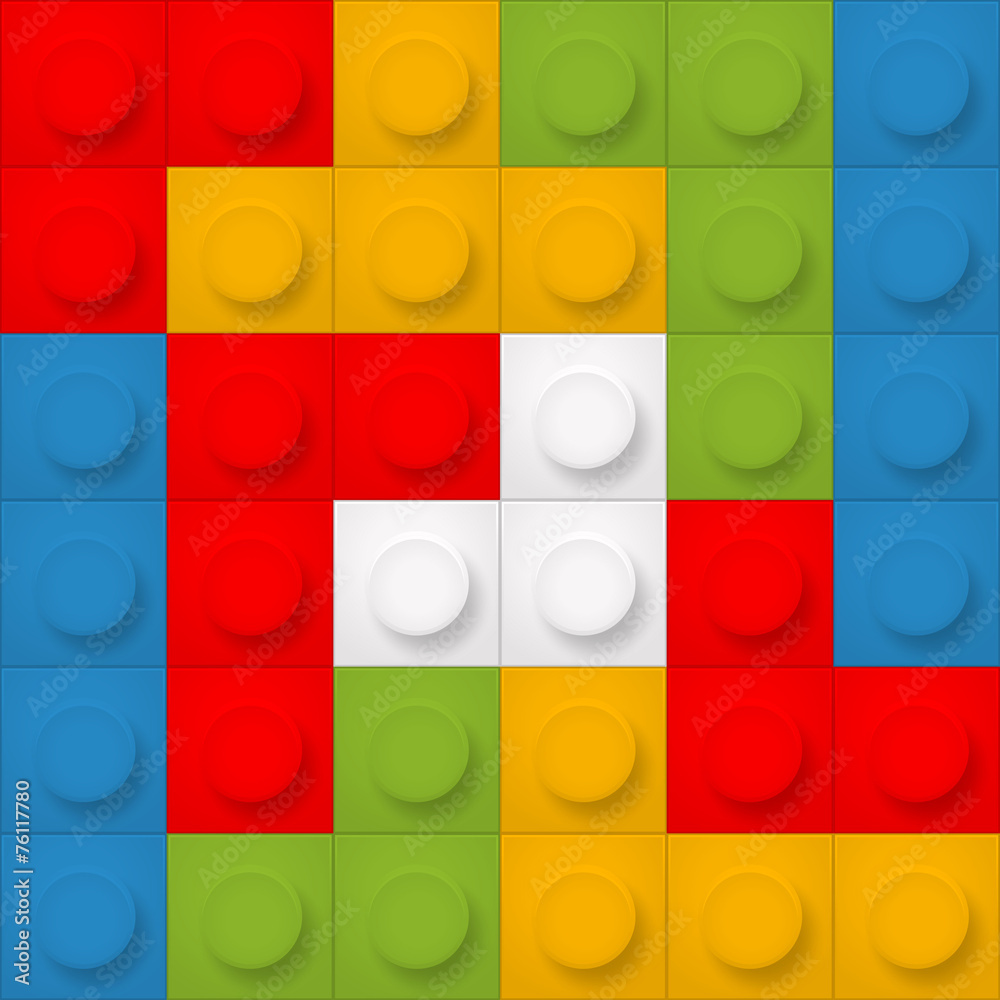Poster Color constructor blocks seamless background