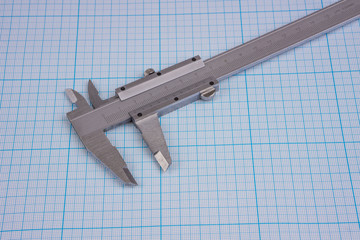Vernier-caliper on graph paper