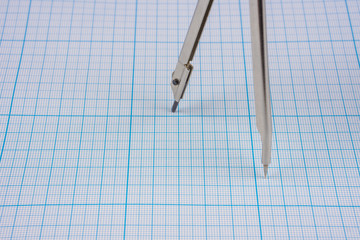 Compasses on graph paper