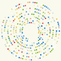 Vector background with colored dots.