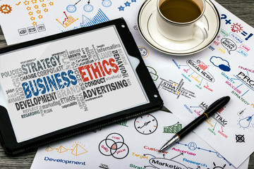 business ethics word cloud