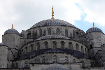 Fototapeta na wymiar Cupola of blue mosque