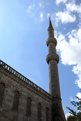 Wall of Mosque and minaret
