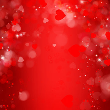 Abstract Hearts Background, St.Valentin's Day Concept