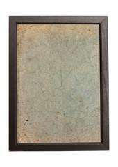 Old paper texture background in wooden frame