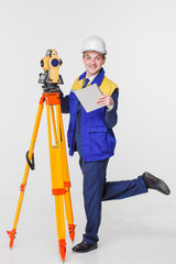 surveyor isolated