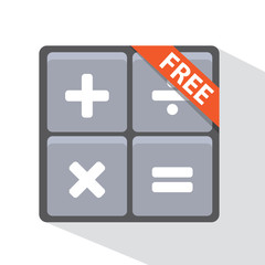 Fototapeta premium User interface calculator icon
