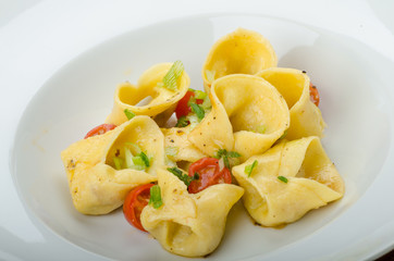 Homemade tortellini