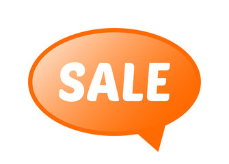 vector orange comics bubble