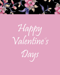 Fototapeta na wymiar Valentine's Day greeting card