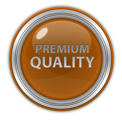 Premium quality circular icon on white background