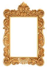 Golden antique frame