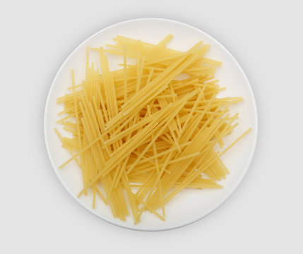 spaghetti on a white plate