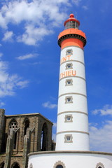 Fototapeta na wymiar Leuchtturm Saint Mathieu, Bretagne, Frankreich