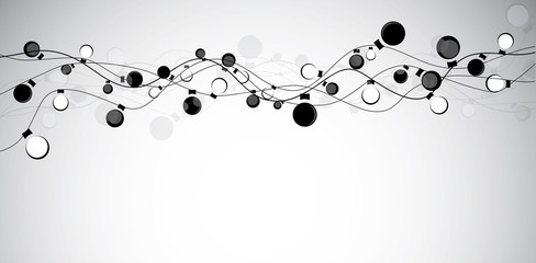 Obraz premium Absract light garland